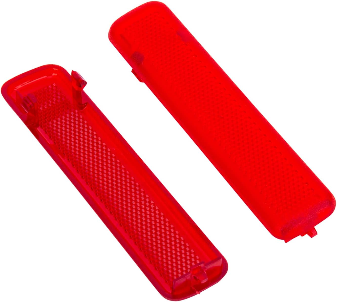 Rear Left Driver and Right Passenger Side Door Red Reflector Panel (1 Pair).Fit for Chevrolet GMC.Replaces Part # 15183155,15183156.