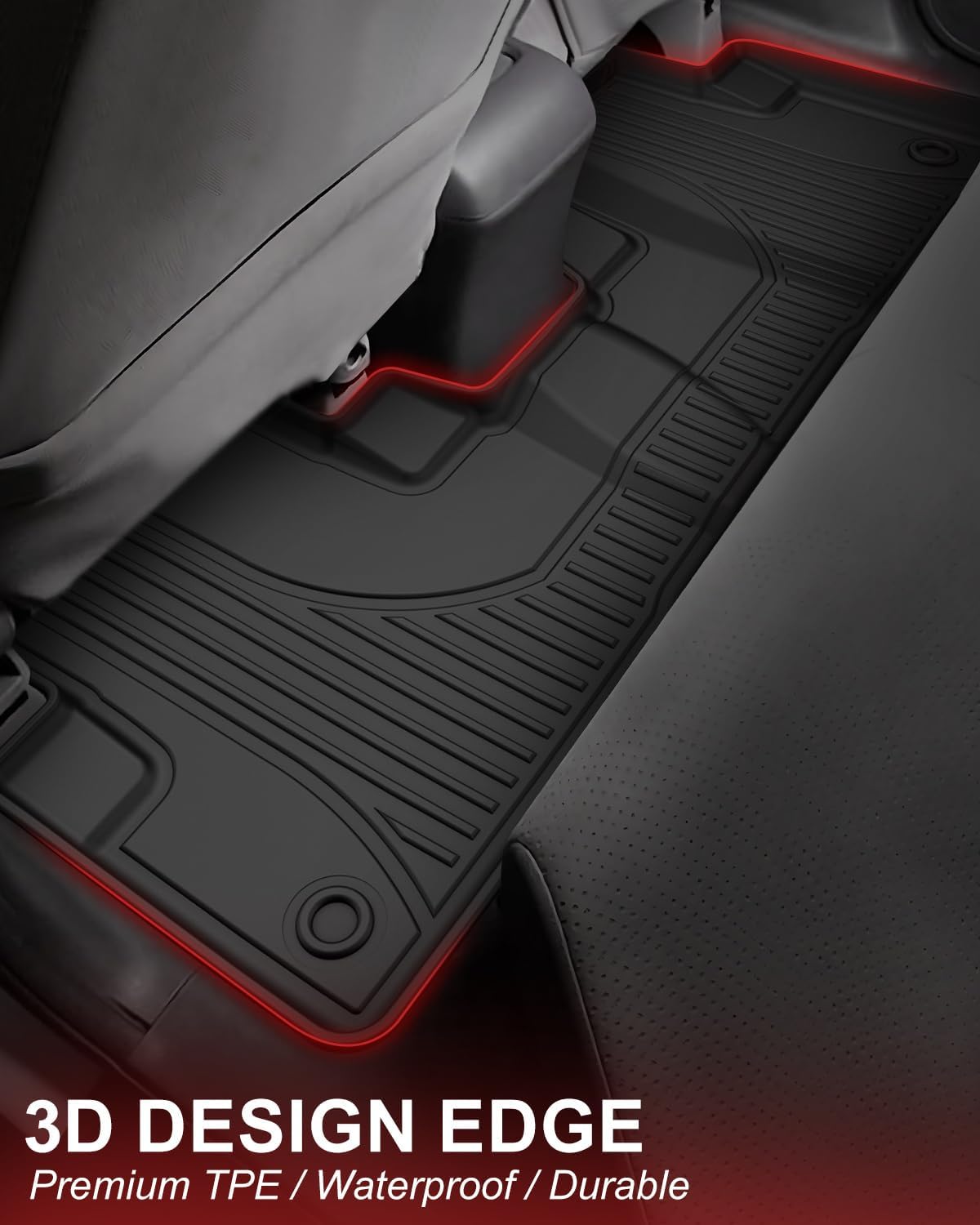 Floor Mats & Cargo Liner Fit for Honda CRV CR-V 2012-2016 LX, SE & EX (Not Fit EX-L & Touring Models) - All Weather Protection Car Floor Liners with Trunk Mat - 1st and 2nd Row Full Set Car Mats Black