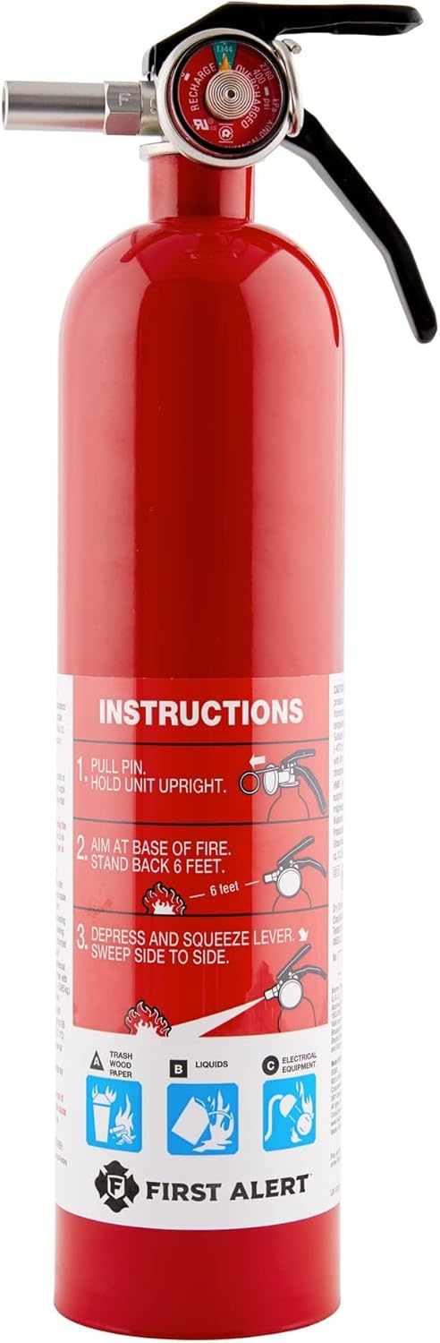 First Alert Home1-2, Standard Home Fire Extinguisher, Red, 2PACK