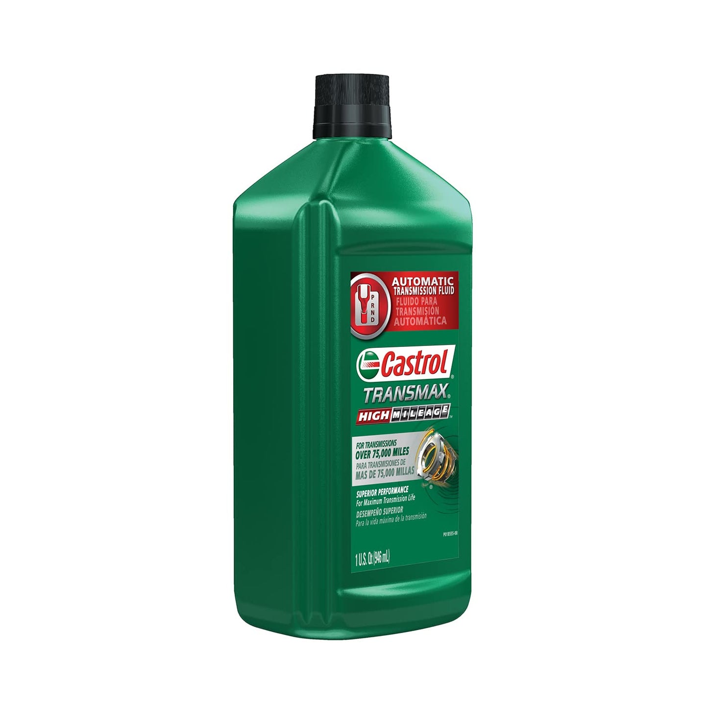 Castrol Transmax High Mileage Automatic Transmission Fluid, 1 Quart (Pack of 6)