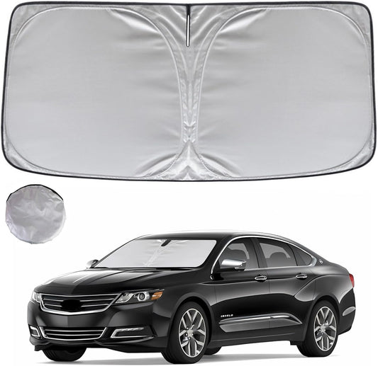 KAYZT Windshield Sun Shade for 2014-2020 Che-vrolet/Chevy Impala Foldable Sunshade Front Window Custom Fit Car Accessories
