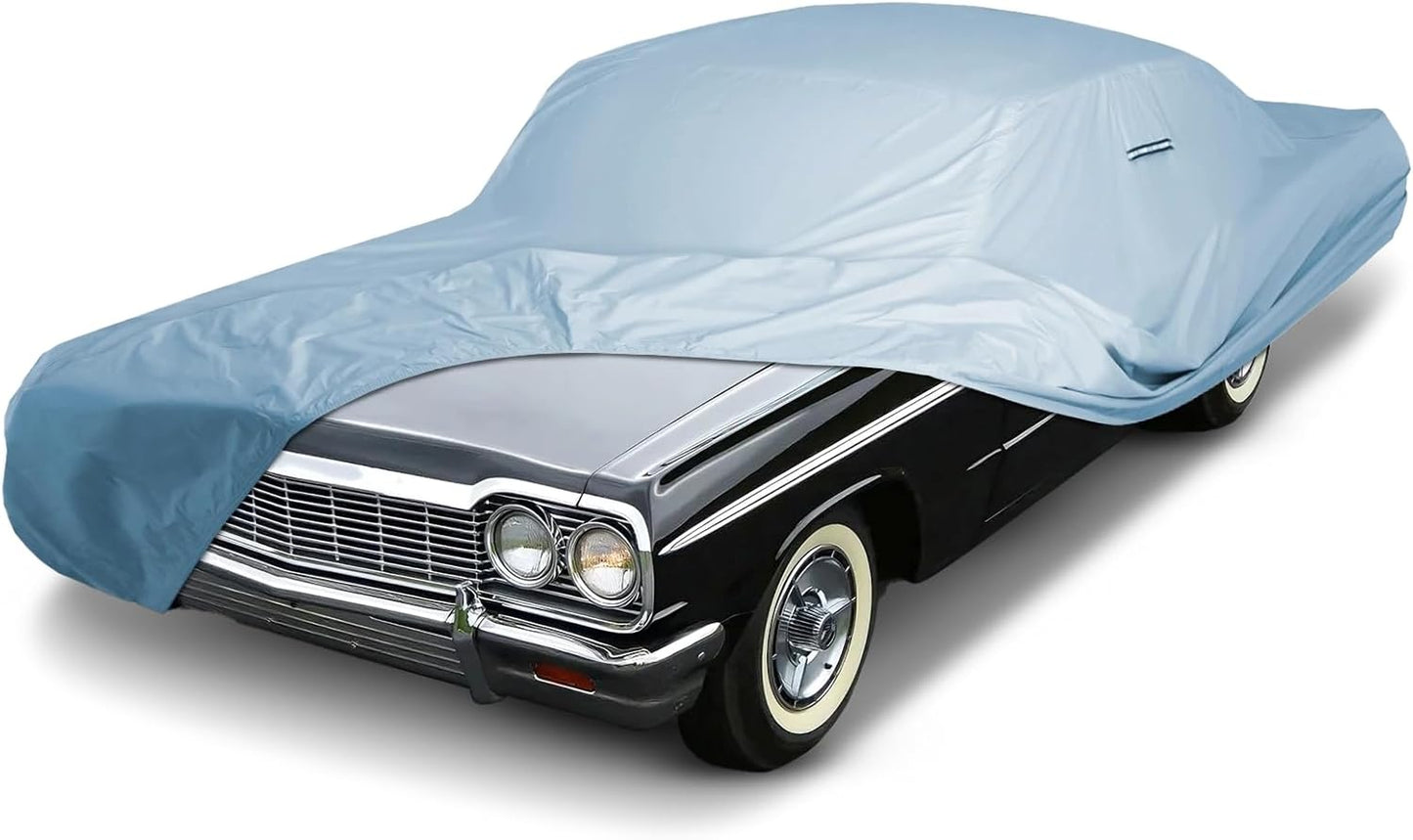 iCarCover Premium Car Cover for 1958-1971 Chevy Impala 2-Door, 4-Door Heavy Duty Waterproof All-Weather Automobiles Custom Fit Indoor Outdoor UV Snow Protection Covers with Straps and Bag