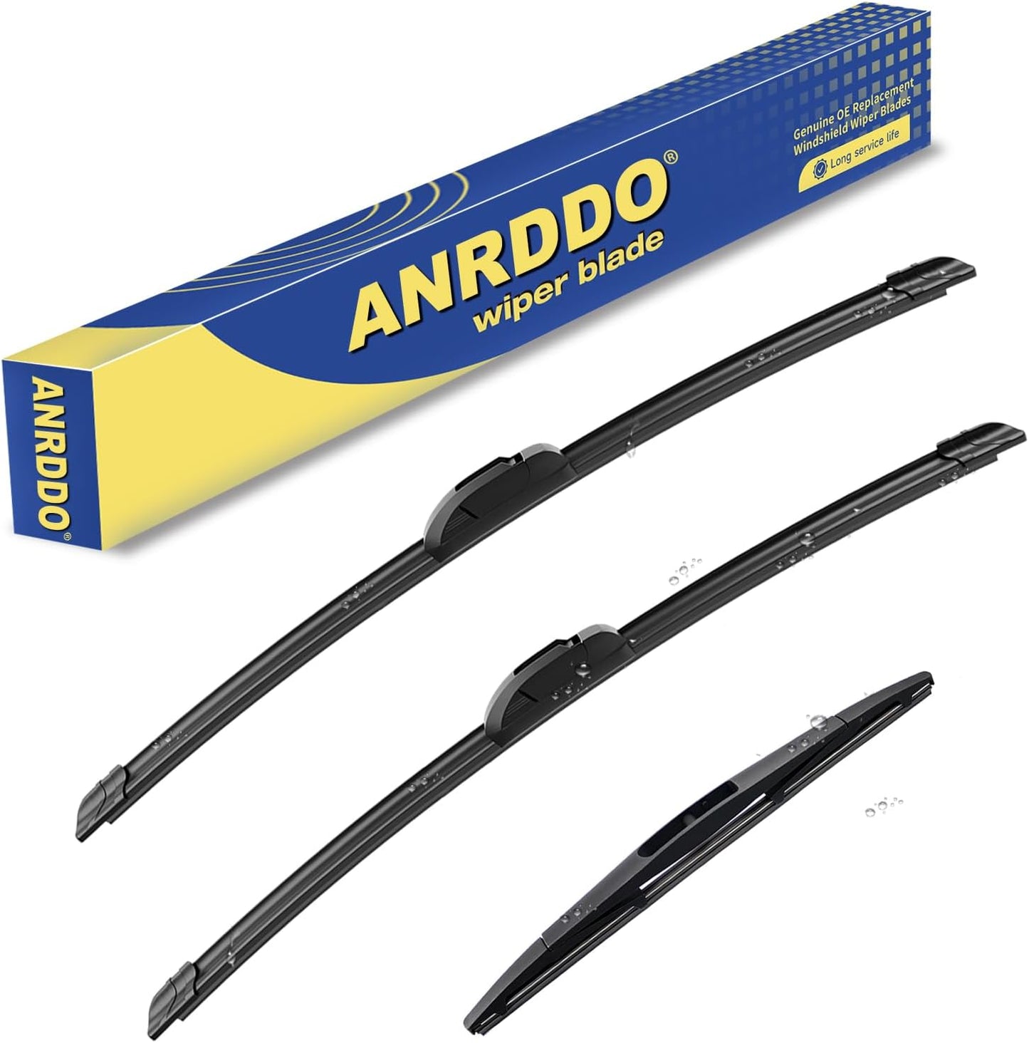 3 wipers Replacement For Subaru Impreza 2008 2009 2010 2011 Windshield Wiper Blades Original Equipment Replacement - 24"+16"+16" (Set of 3) U/J HOOK