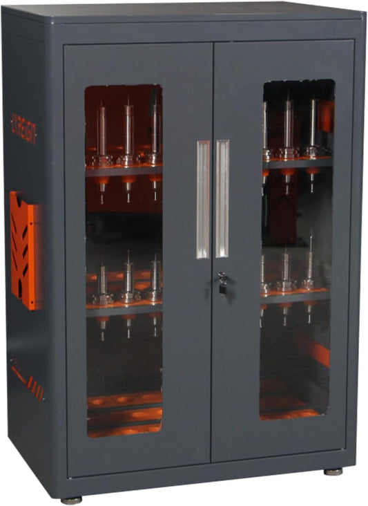 CNC Tool Storage Rack Organizers, Large Capacity CNC Tool Storage Cabinet with Lock, Suitable for Various Types of CNC Tool Holder Keeper for Warehouse Workshop