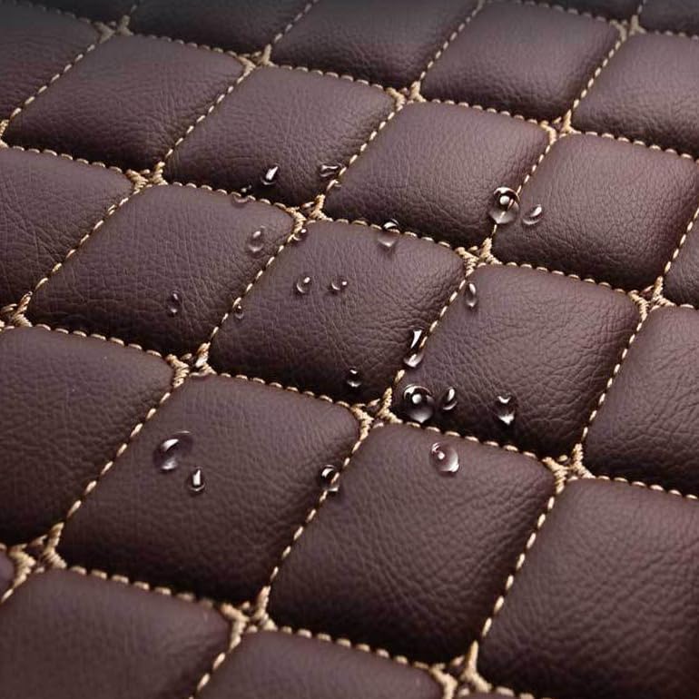 Customized Personalized car Floor mats, All-Weather Luxury car Floor mats, Waterproof and Anti Slip Leather car Floor mat Lining, 95% Customized car, Truck, and SUV Floor mats (Red Diamond)