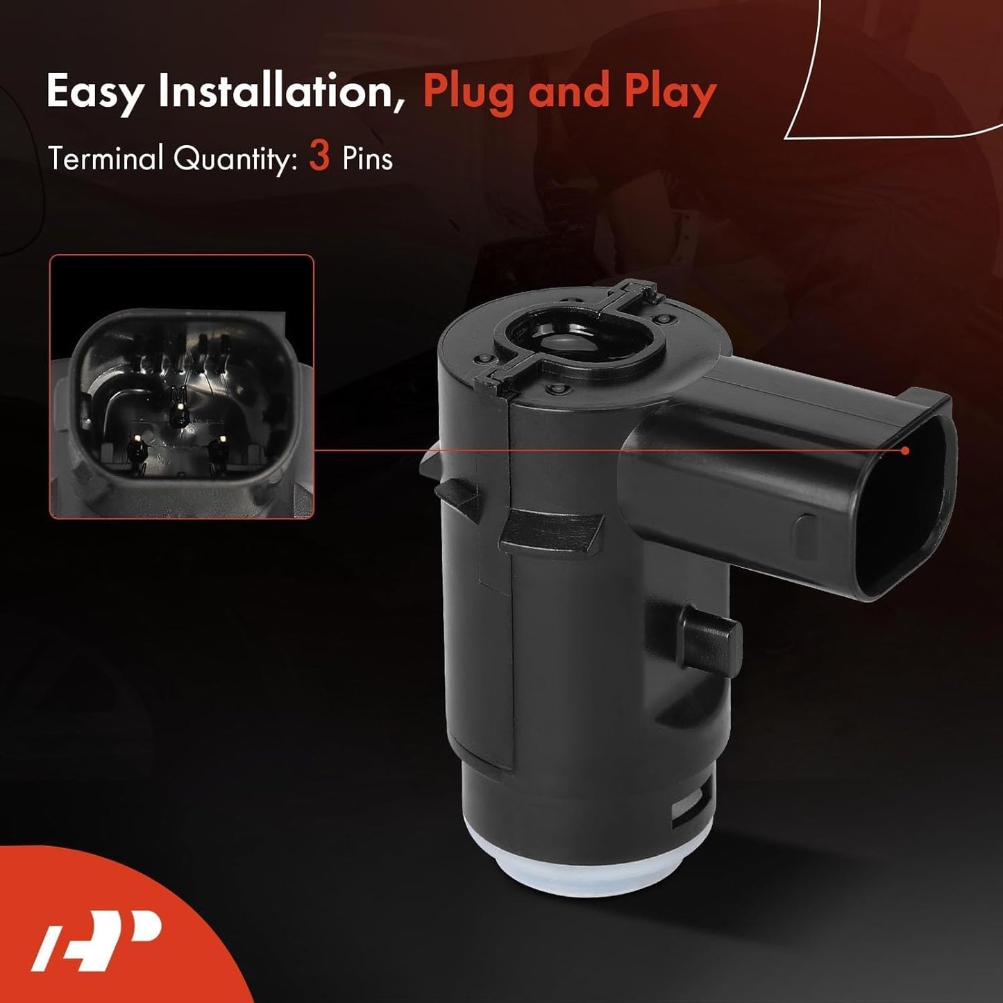 A-Premium Rear PDC Reverse Backup Parking Aid Assist Sensor Compatible with Ford and Lincoln Models - F-150 F150 2009-2014, Mark LT 2010-2014, Replace# 9L3Z-15K859-D