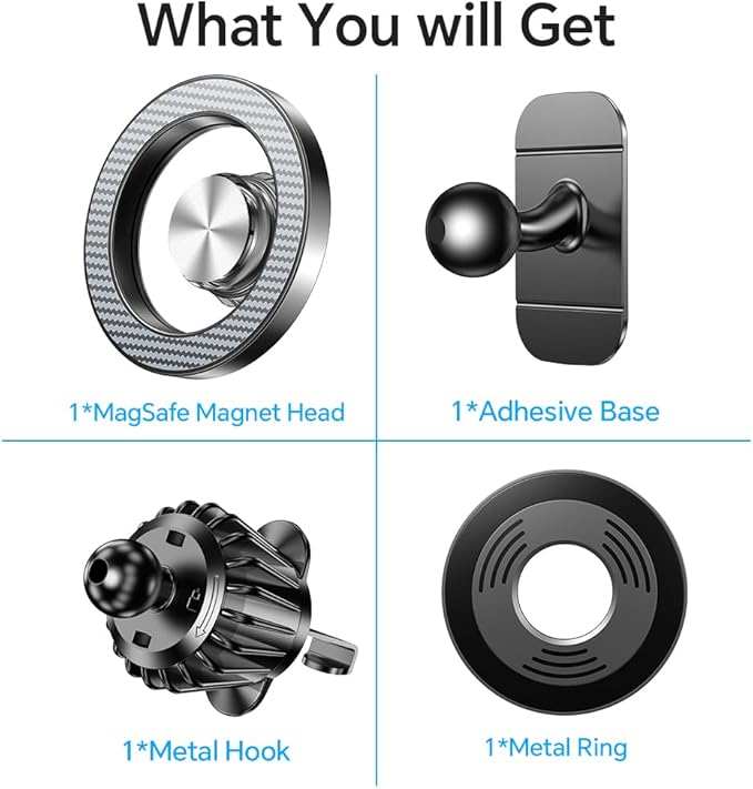 Kaistyle for Magsafe Car Mount【20 Strong Magnets】Magnetic Phone Holder for Car Vent Phone Mount Dash Mounted Holders Air Vent Phone Holder for Car Accessories for Women Men for iPhone 17 Pro Max 16 15