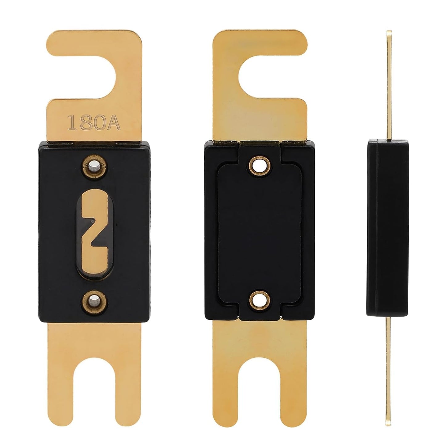 180A ANL Fuse 180 Amp Inline Blade Fuses 32V for Car Audio Inverter Automotive Stereo (Pack of 3 pcs)