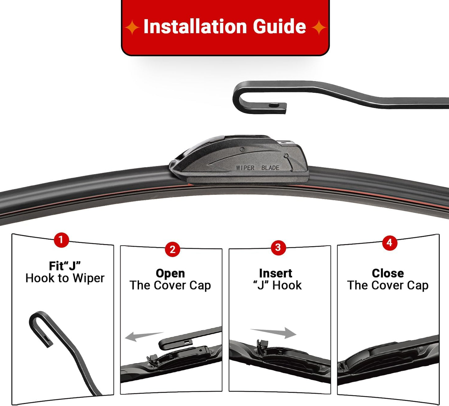 Windshield Wiper Blades Replacement for 1999-2004 Honda Odyssey / 1999-2003 Lexus RX300 Original Factory Quality Front Rear Wipers Blade Set for My Car - 24" 21" 16"