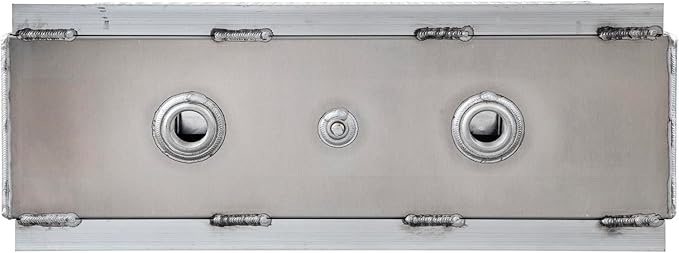 Buyers Products UR50A 50 Gallon Upright Aluminum Hydraulic Reservoir, Lightweight, With Baffles & Sight Gauge, Hydraulic Tank for Trucks