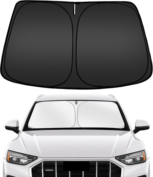 ARISMOTOR Windshield Sun Shade for Audi Q5 2018-2025 2026, Custom Fit Foldable Front Window Sunshade Sun Visor Protector, Block UV Rays Keep Your Car Cooler