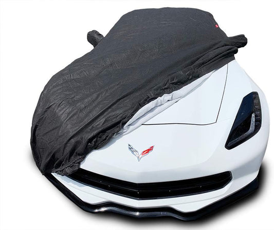 CarsCover Custom Fits for C7 2014-2019 Chevy Corvette Stingray Z51/Z06/Grand Sport Car Cover for 5 Layer Ultrashield Black