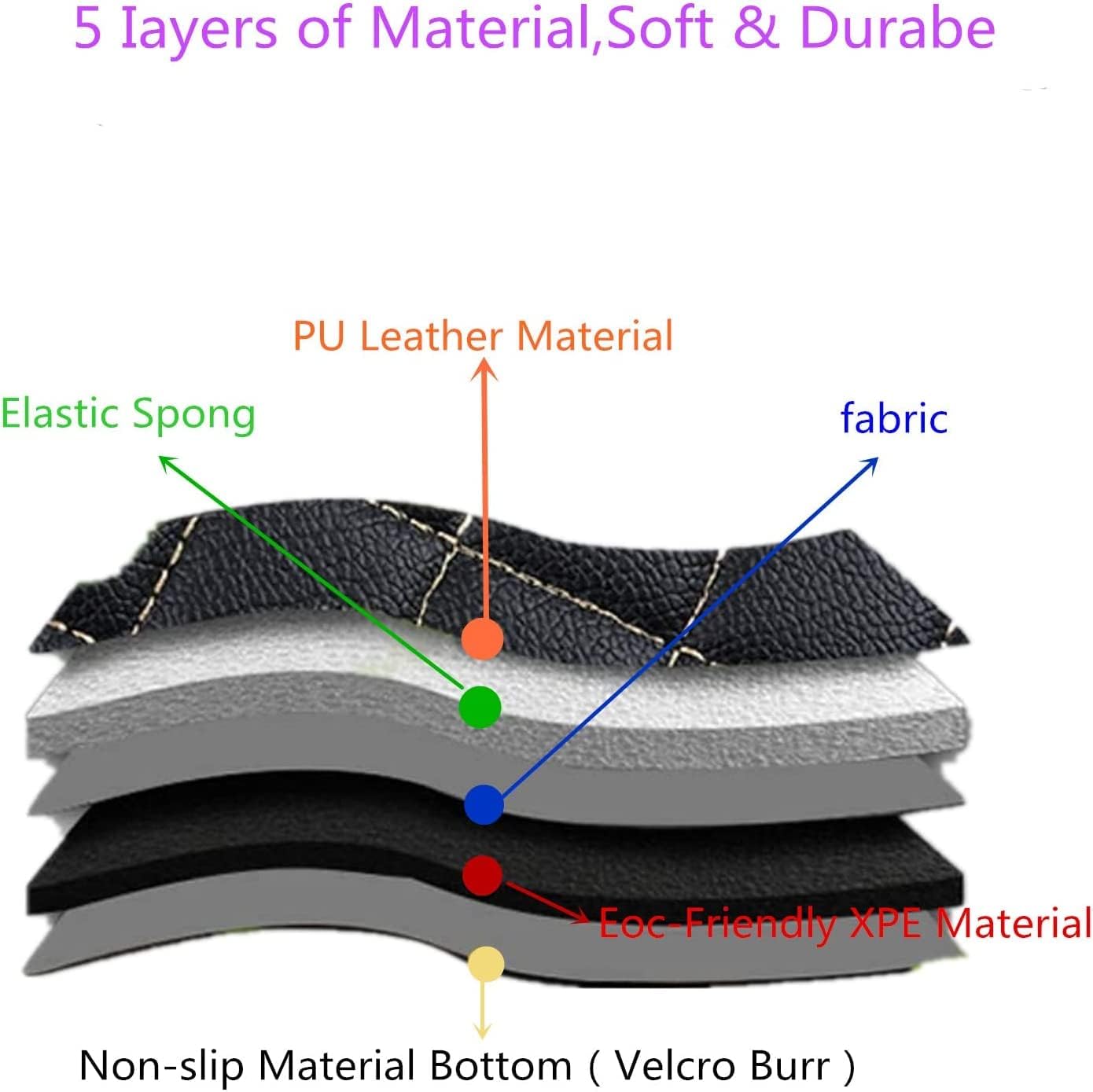 Custom All-Weather Protection Luxury Leather Floor Mats for Cars SUVs Trucks According Anti-Slip Leather Floor mats ﻿ (21,Yellow and Black White)