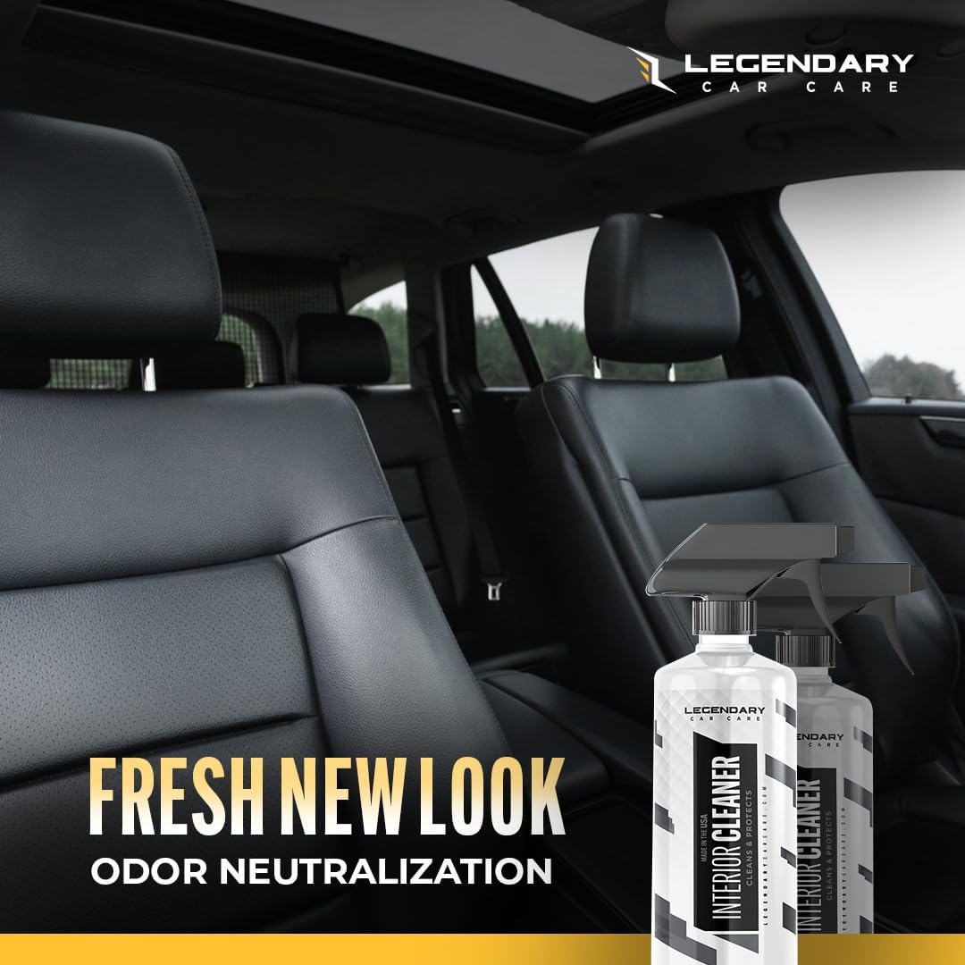 Legendary Interior Cleaner 16oz - All Purpose Interior Detailer & Carpet Cleaner for Cars - Safe on Leather, Plastic, Vinyl, Upholstery & Dashboard - UV Protectant - Tough on Stains & Dirt