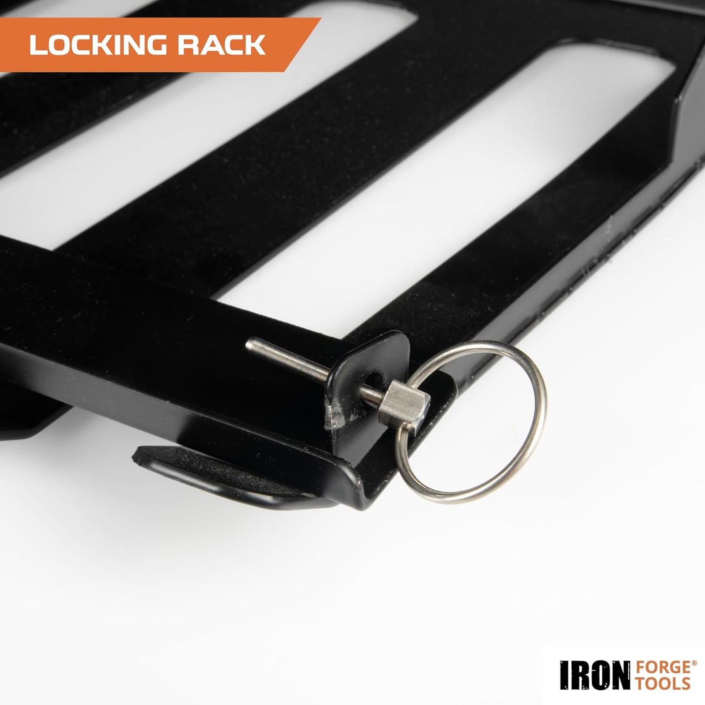 Metal Power Tool Organizer Wall Mount - 5 Drill Holder Cordless Powertool Dock, Enclosed Utility Trailer & Garage with Locking Rack