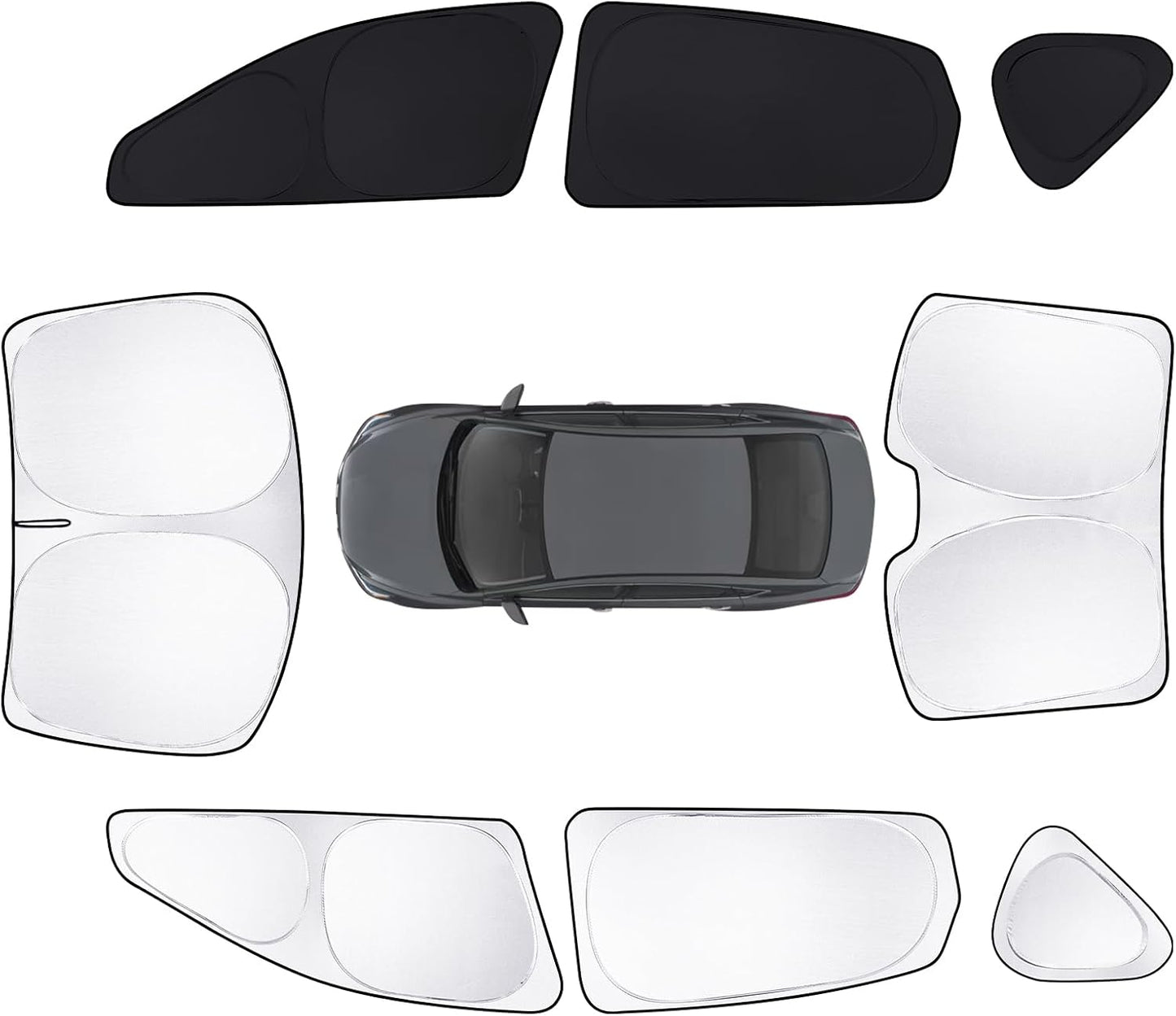 8pcs Car Window Shades for Nissan Altima 2013-2018 Accessories,Windshield Side Rear Full Sunshade,Sun Visor UV Blocking, Privacy Protection and Blackout for Camping Outdoor