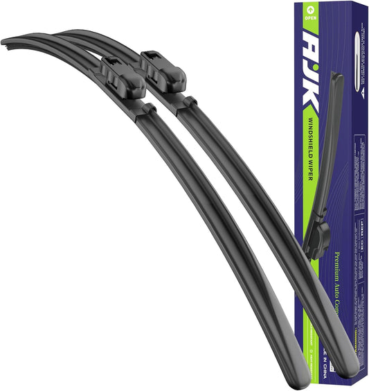 AJK Wiper Blades for Chevrolet Silverado 2014 2015 2016 2017 2018, 2 Piece All Weather OEM Quality Automotive Replacement Windshield Wiper Blades for My Car