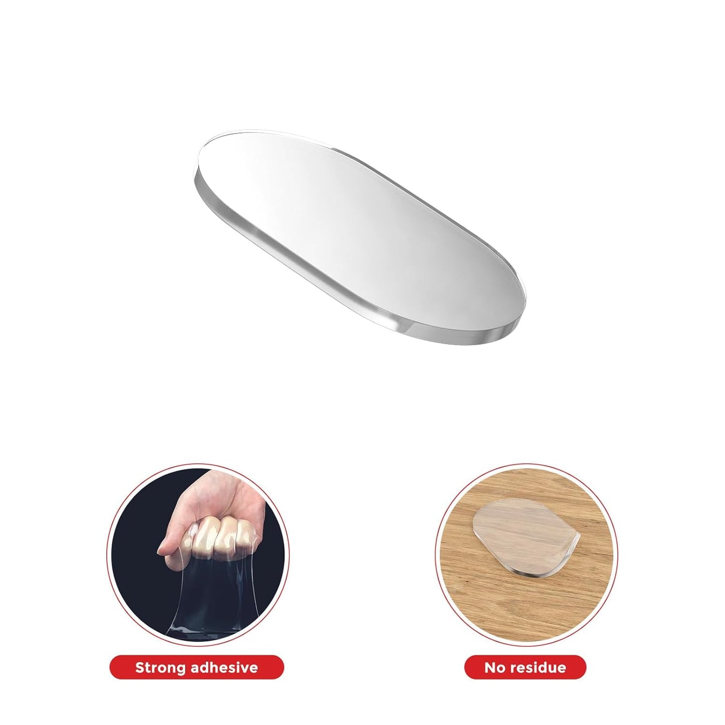 600pcs Double Sided Tape Wall Nano Sticky Dots Mounting Putty Two Sided Adhesive Strips Museum Putty Sticky Tack No Traces - Crafts Poster Decoration Picture Hanging Crafting Party 0.47"*0.75" Oval