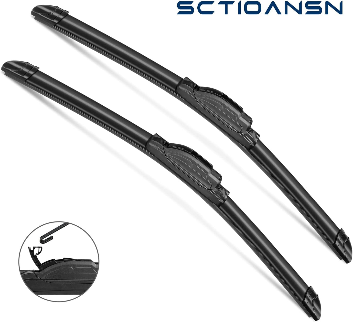 3Pcs Windshield Wiper Blades for Toyota 4Runner 2010-2018 2019 2020 2021 2022 2023 2024, Original Equipment Replacement Front and Rear Windshield Wipers for My Car- 24"/20"/12F" (Pack of 3) J- HOOK