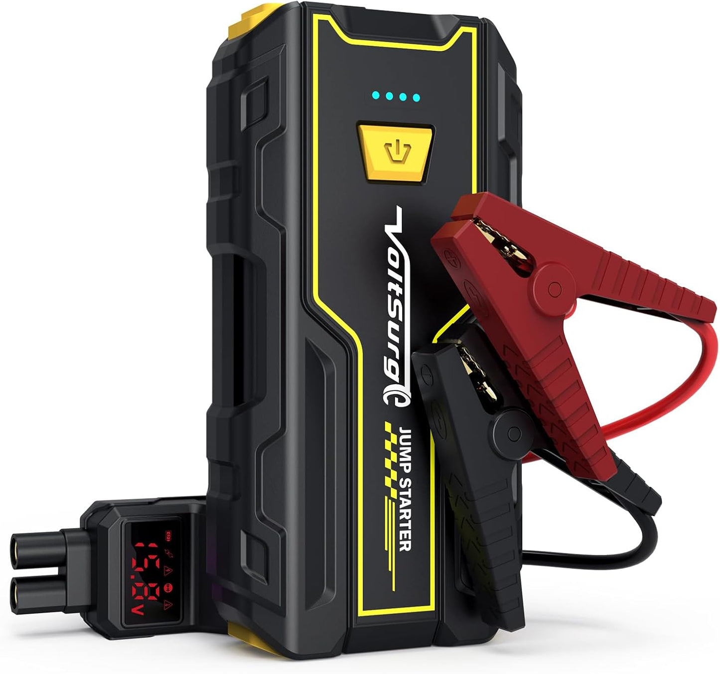 4000A Car Jump Starter, VoltSurge Battery Jumper Starter Portable for Engine Max 7.0L Gas/5.5L Diesel Engine Jump Box, 12V 12v Battery Charger Pack with LED Flashlight and USB Port