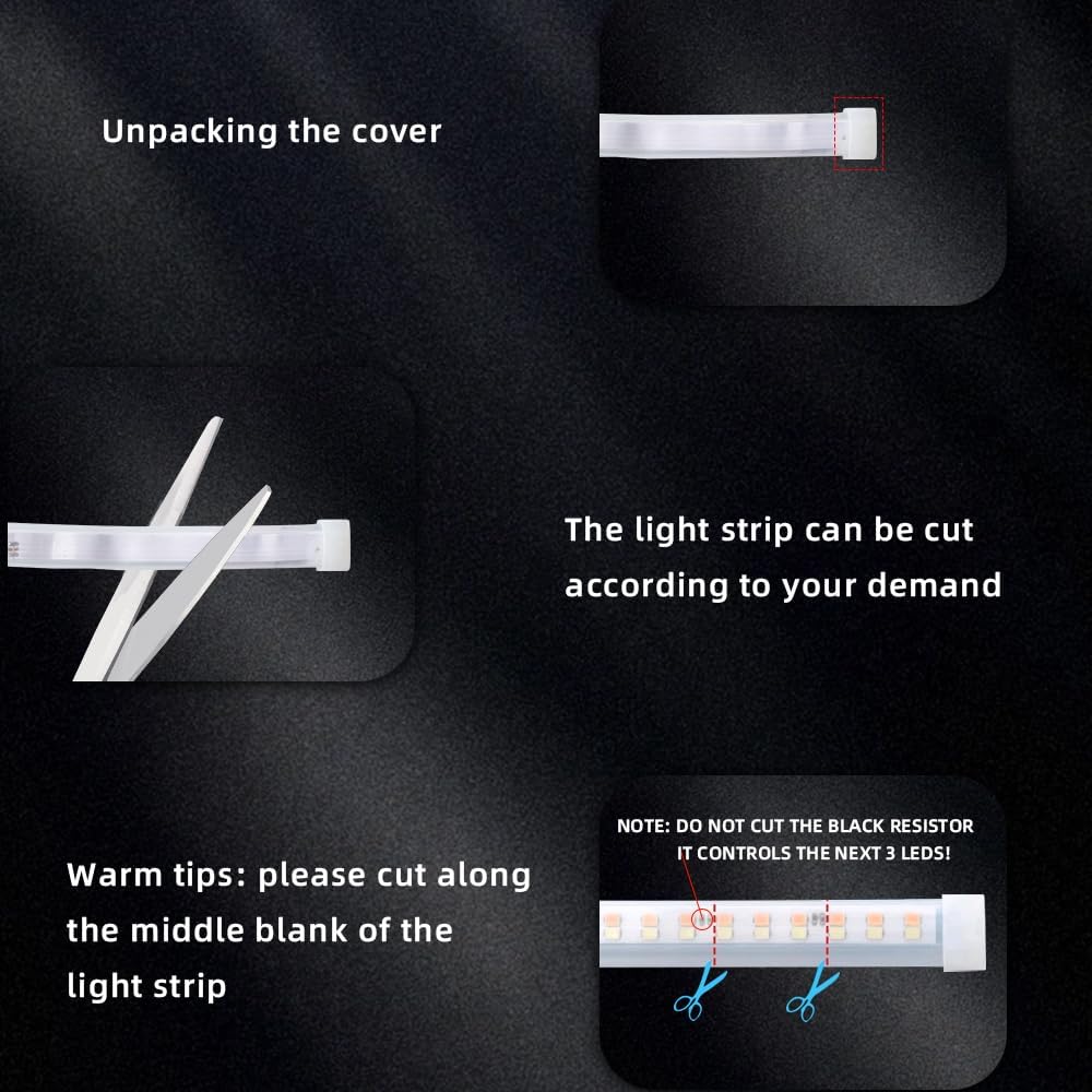 Upgrade Dynamic Flowing Car LED Trunk Light Strip, 158Inch Universal Flexible Cutting Silicone Waterproof Neon Lights Strip, 12V Interior Ambient Lighting for Cars SUVs(Ice Blue)