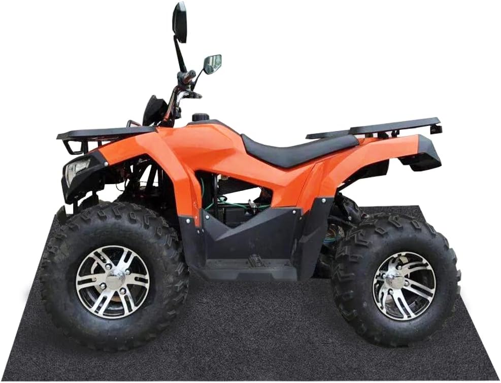 Large Rubber Mat 6.6x8.5 Feet Oil Absorbent Garage Mat for Under Car Waterproof Backing Layer Golf Cart Mat Protects Floor from Spills, Drips, Splashes and Stains Oil Drip Pan