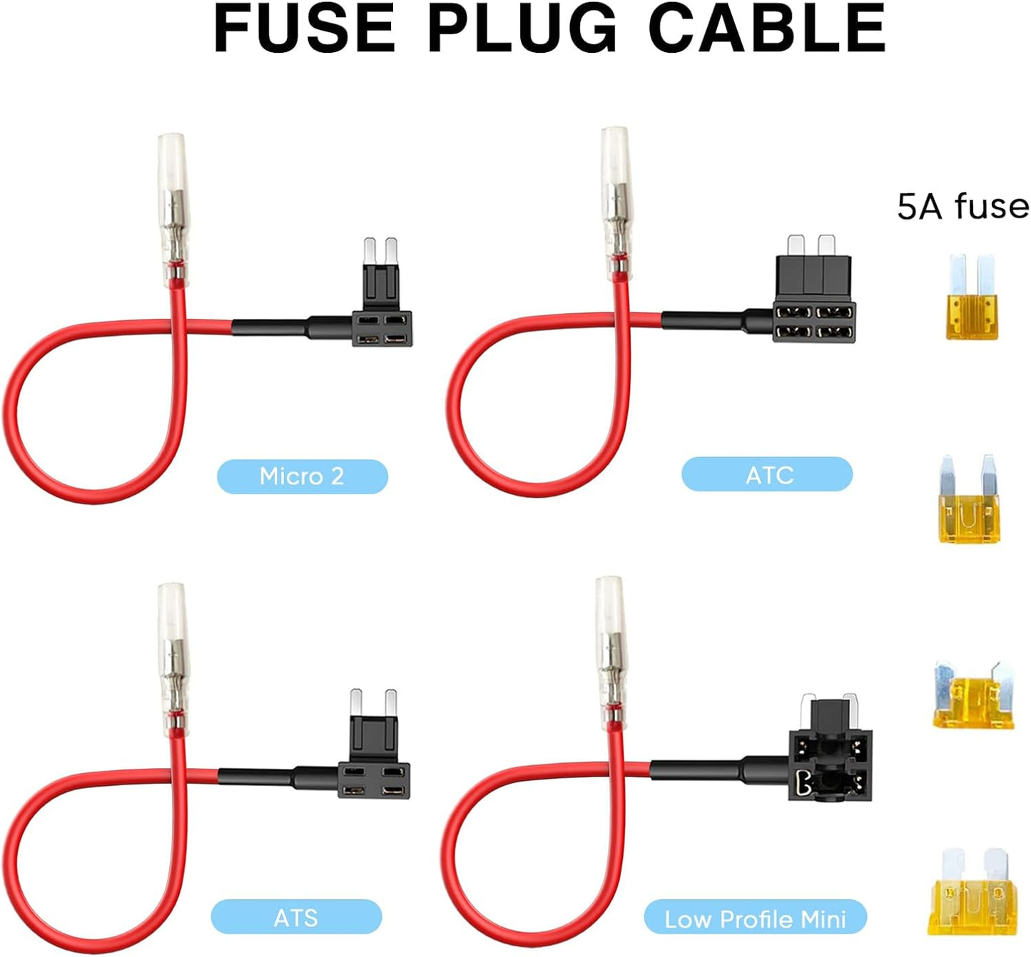 Radar Detector Rearview Mirror Rod Mounting Bracket and Radar Direct Power Cord Hardwired Ki tand Fuse Tap(for Escort Beltronics Vector Rocky Mountain Phantom-T Radar)