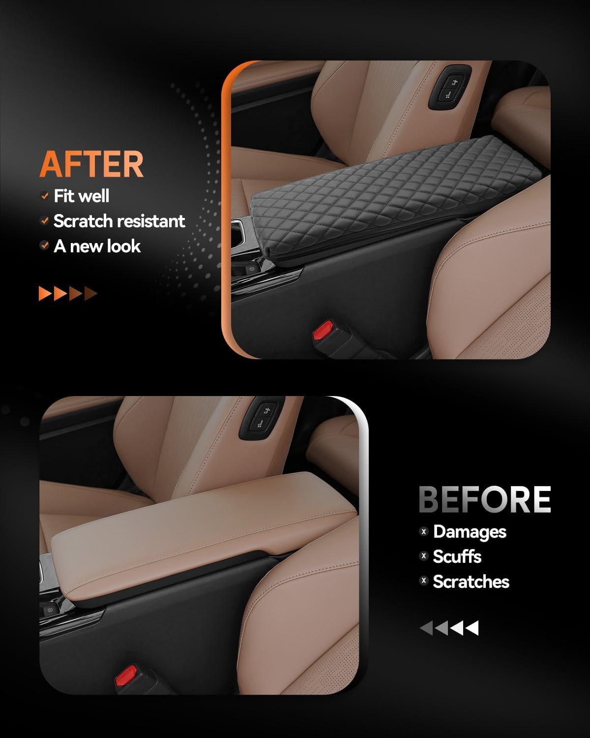 CDEFG for 2025 2026 Toyota Camry Center Console Cover Armrest Box Cover for Camry (LE, SE, XLE, XSE) Accessories Arm Rest Protector