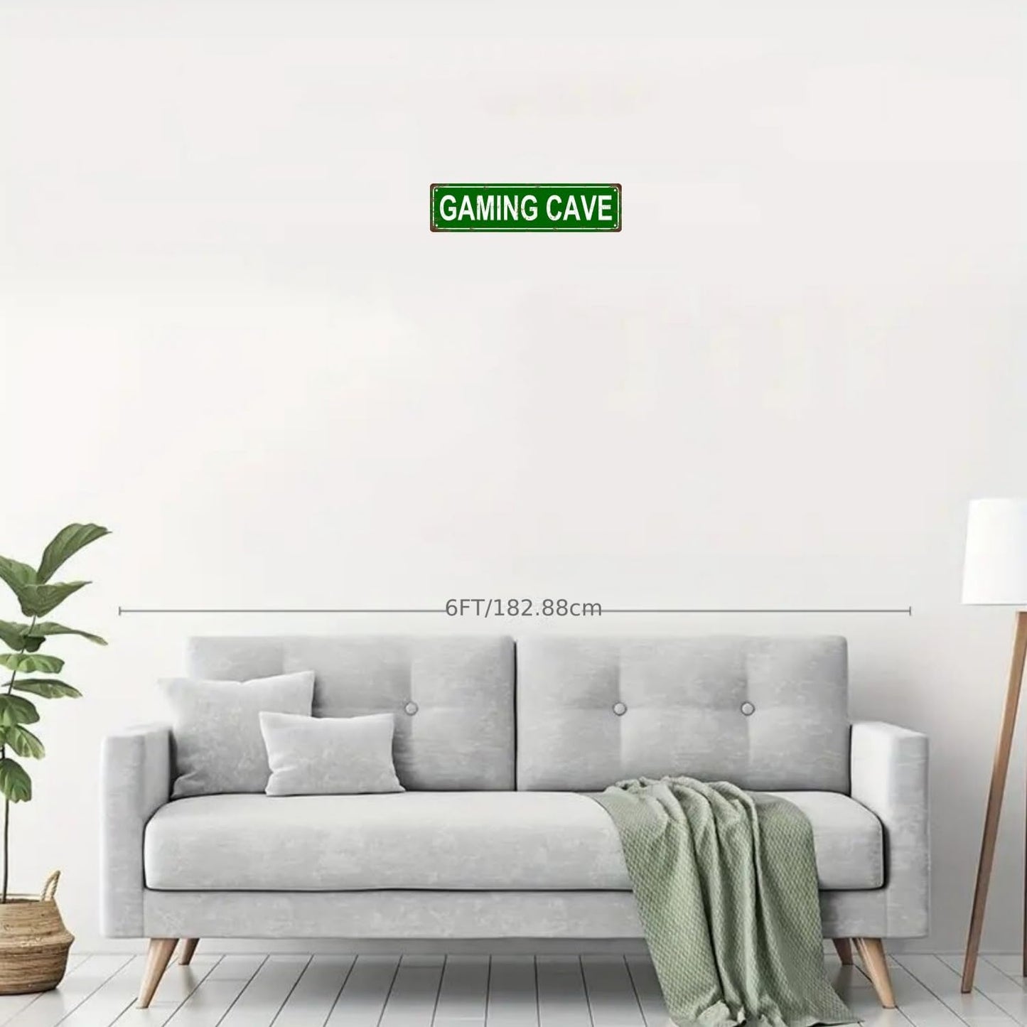 GAMING CAVE Space Vintage Metal Tin Sign, Street Sign, Home Decor, Room Decor, Wall Decor, Bathroom Decor, Bar Decor, Cafe Decor, Garage Decor, 16 x 4 Inch