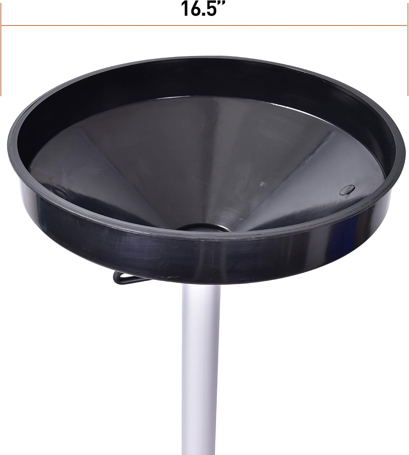 PONO Portable Waste Oil Drain Tank 18 Gallon with Steel Waste Oil Container, Adjustable Funnel Height, Oil Changing, Oil Dolly for Car Fluid Fuel Transfer Drainage