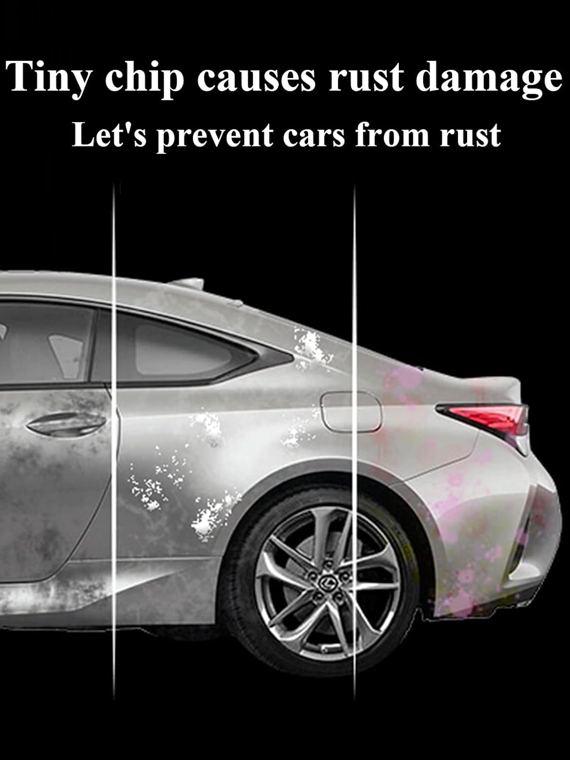 SYOAUTO Classic Silver 1F7 Touch Up Paint Fit for Toyota Cars Auto Touch up Paint Scratch Repair Pen Brush and Tip 2 in 1 Classic Silver 1F7