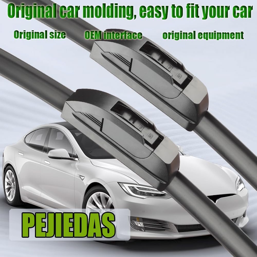 OEM Quality Front Wiper Blades, Replacement for 2013-2018 Hyundai Santa Fe,2008-2013 Nissan Rogue, OE Original Style (26 Inch + 14 Inch Front Wiper Blades)