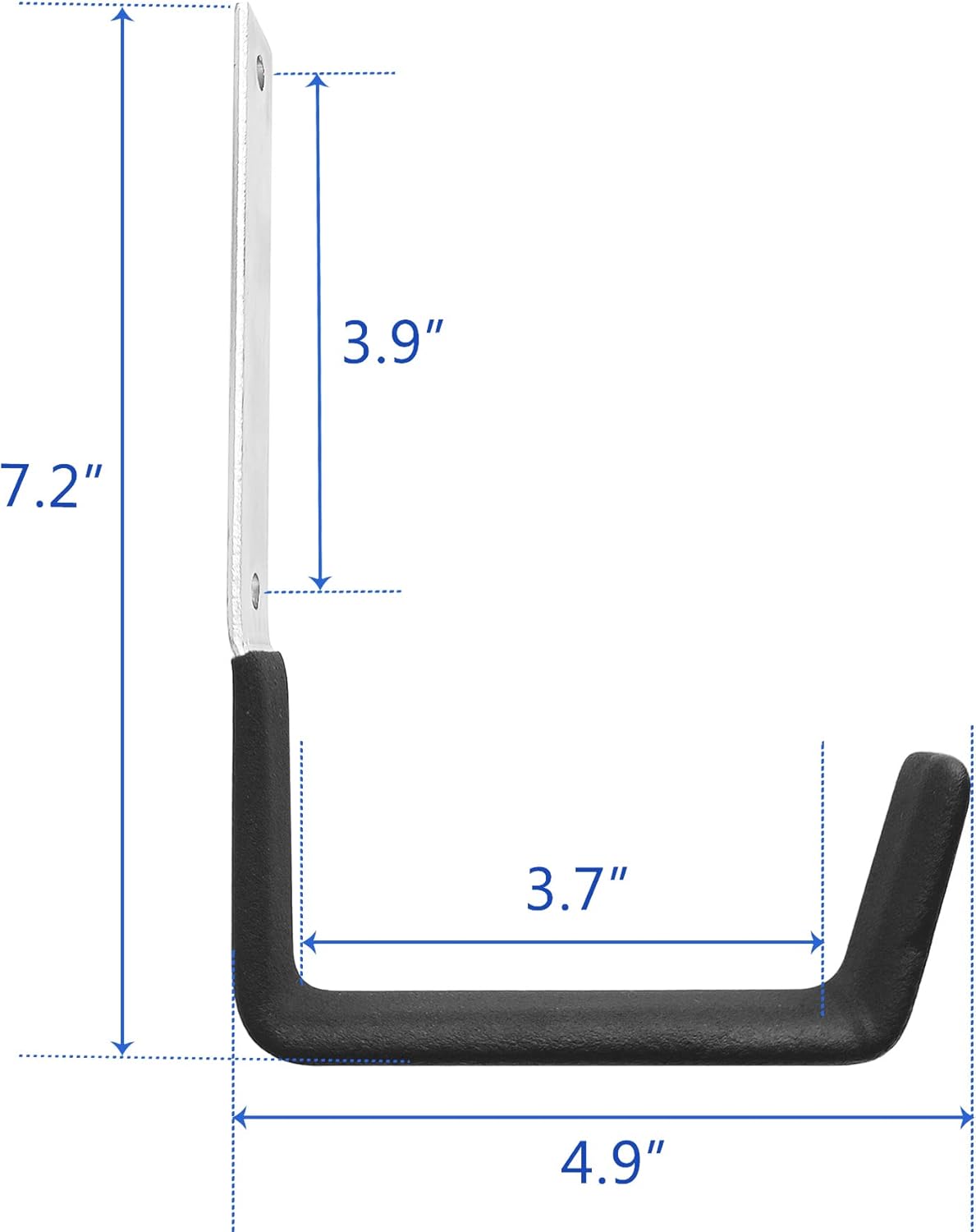 Heavy Duty Steel Hooks ,Garage Storage Utility Hooks,Heavy Duty Tool Organizer,Steel Wall Mount Hooks, Hose Hanger, Steel Garage Garden Hooks (2)