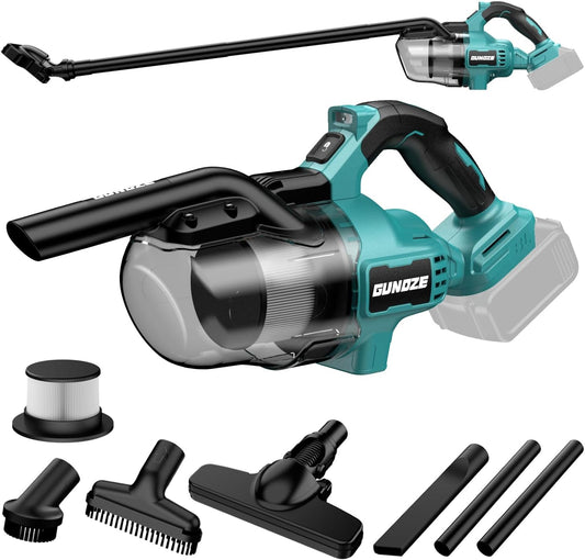 Cordless Vacuum for Makita 18V Battery, 5 in 1 Handheld Electric Vacuum Cleaner with 500W Powerful Motor, 46 CFM Portable with 2 Filtration HEPA for Home, Floor, Carpet, Car (Tool Only)