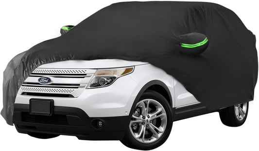 Proadsy 2025 Upgrade SUV Car Cover Compatible with Ford Explorer 2011-2024 2025 Windproof All Weather Waterproof Sun Rain UV Dust Snow Protection Outdoor Covers