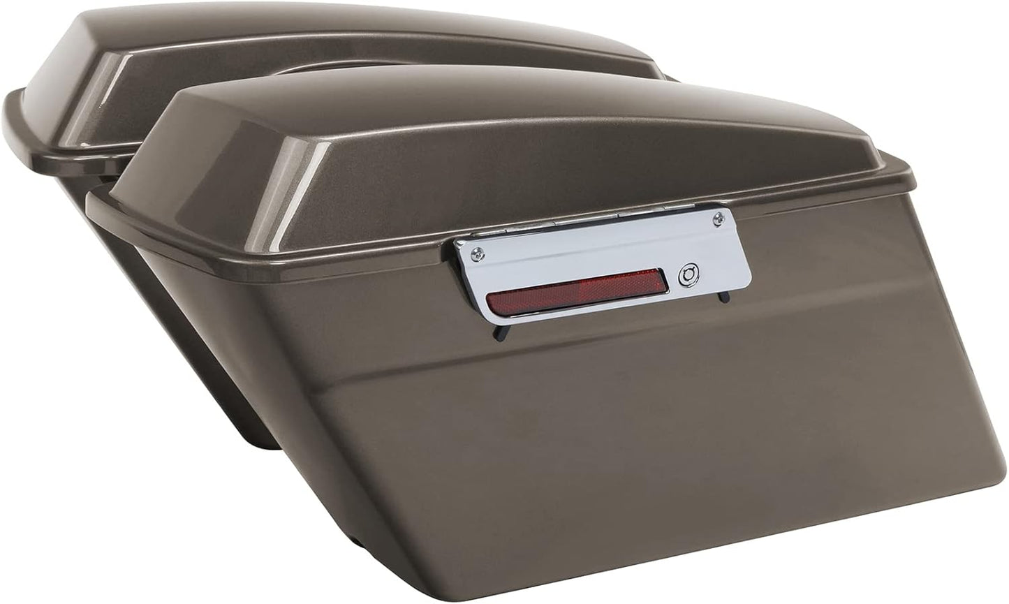 Green-L Hard Saddlebags Fit for Harley Touring Electra Glide Street Glide Road Glide King 1994-2013