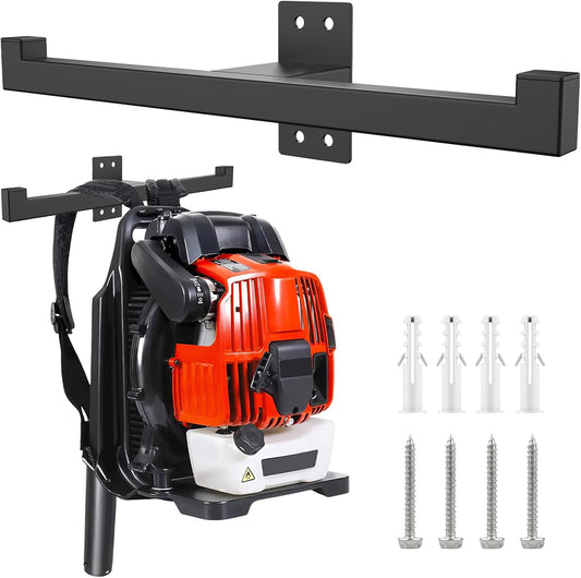 Backpack Leaf Blower Hanger, Backpack Blower Storage Organizer Holder, Heary Duty Chainsaw Wall Mount, Tactical Gear Stand (1 Pack)
