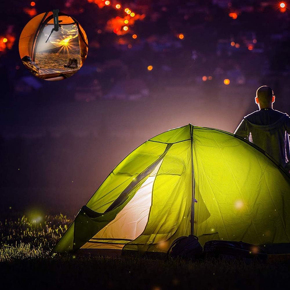 Lebote LED Work Light,COB Rechargeable Work Light with Magnetic Base 360°Rotate and 5 Ligting Modes Portable Work Light Inspection Light for Car Repair, Household and Emergency Use (4 PCS,Large)