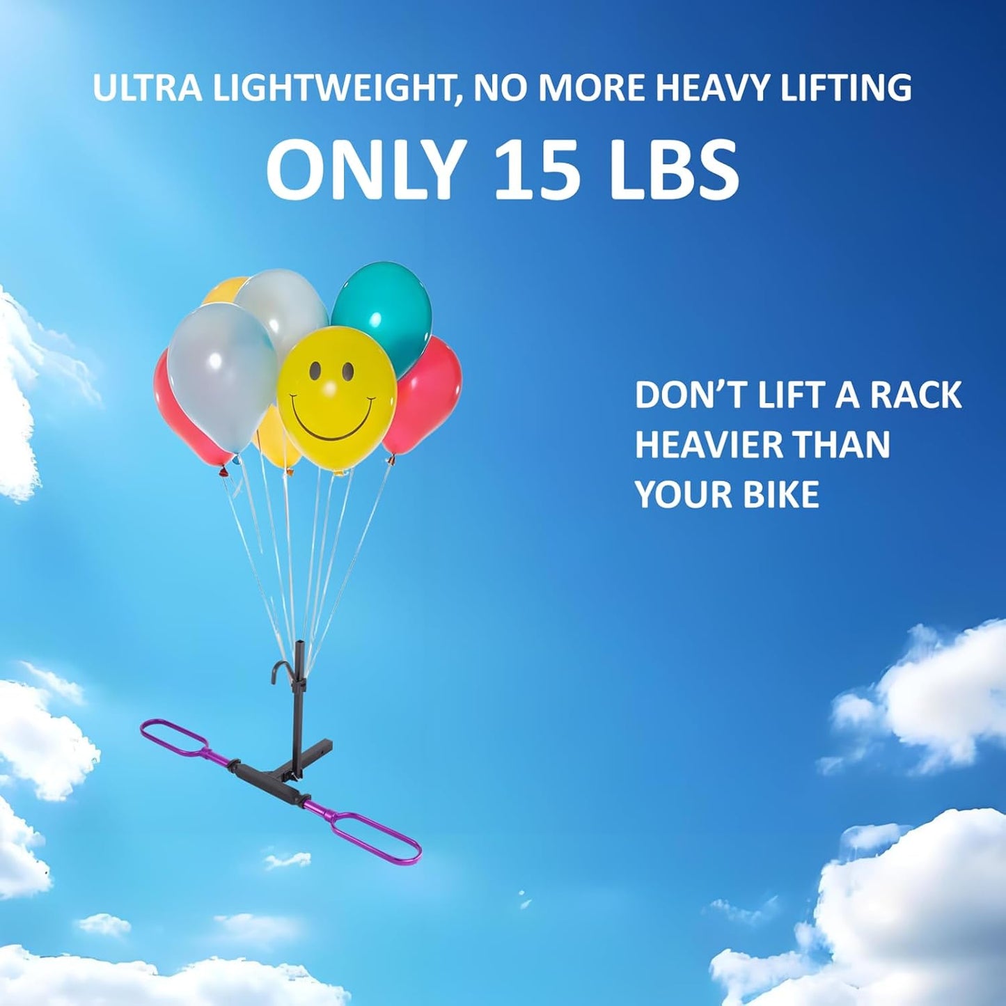 Trailer Hitch Bike Rack for Car 1 Bike, E Bike Carrier Hitch Mount, Fat-Tire Ebike Rack for Tow Hitch, Fits 2" Inch Receiver for SUV Truck Van (1 Bike - 120 Lbs Cap - Purple)