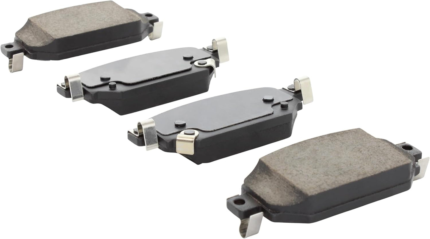 Premium Ceramic Rear Brake Pads (1001-2042C) Compatible with Mazda 3 2017-2018, Mazda CX-3 2019-2021