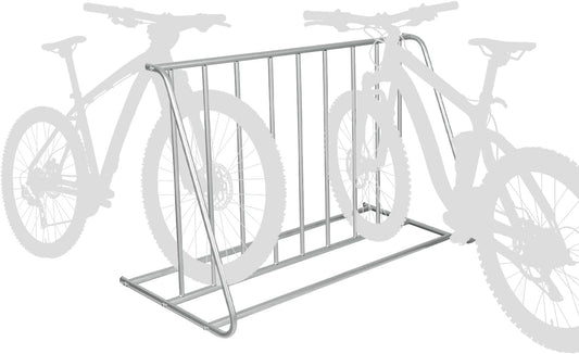 MyGift Large Metal Double-Sided Grid Bike Rack Stand, Freestanding Bicycle Storage Holder for Garage or Outdoor Parking with 6-Bicycle Capacity