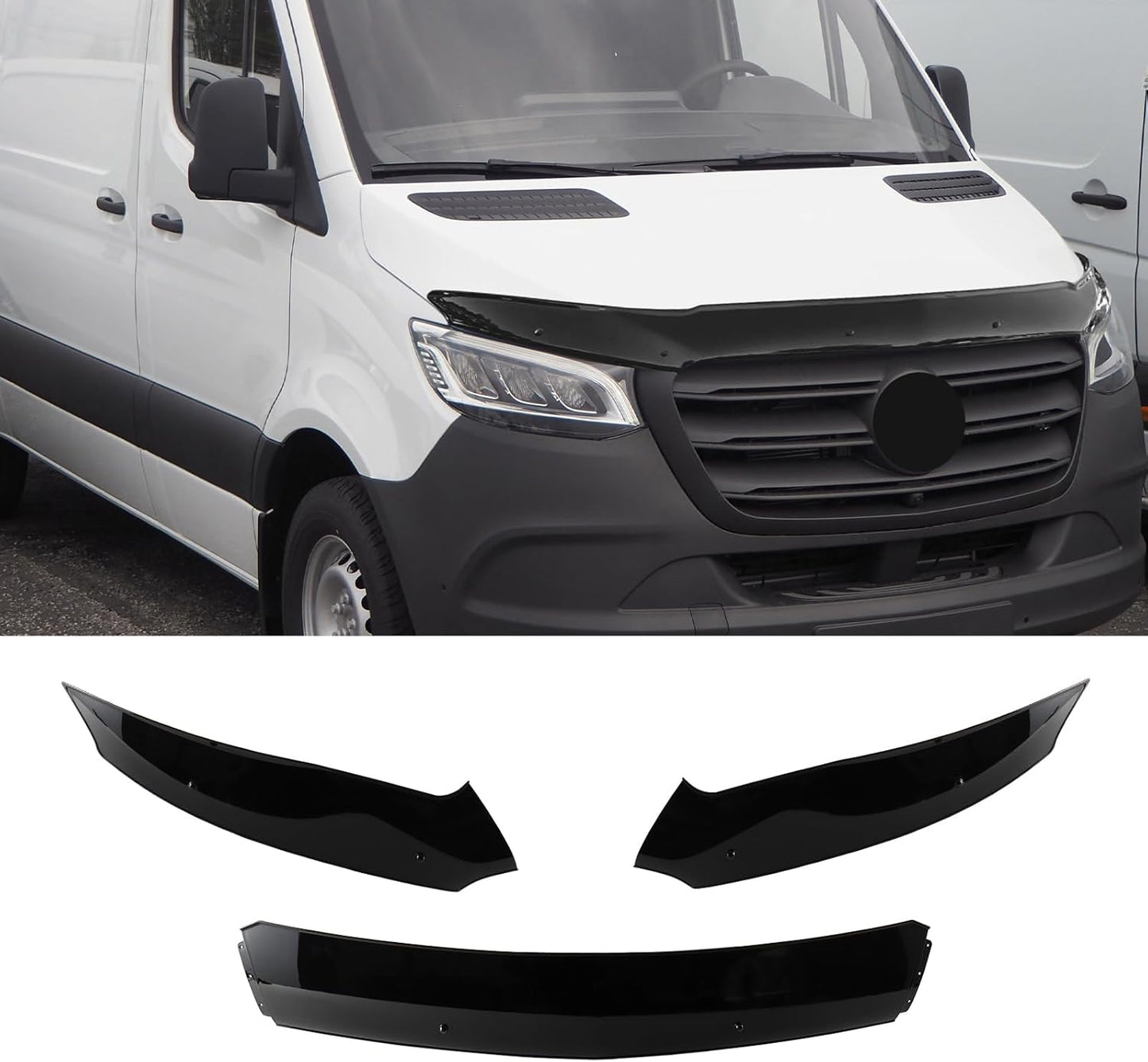 Hood Deflector Bug Shield Deflector for Mercedes Sprinter W907 W910 2019-2025 Hood Guard Protector