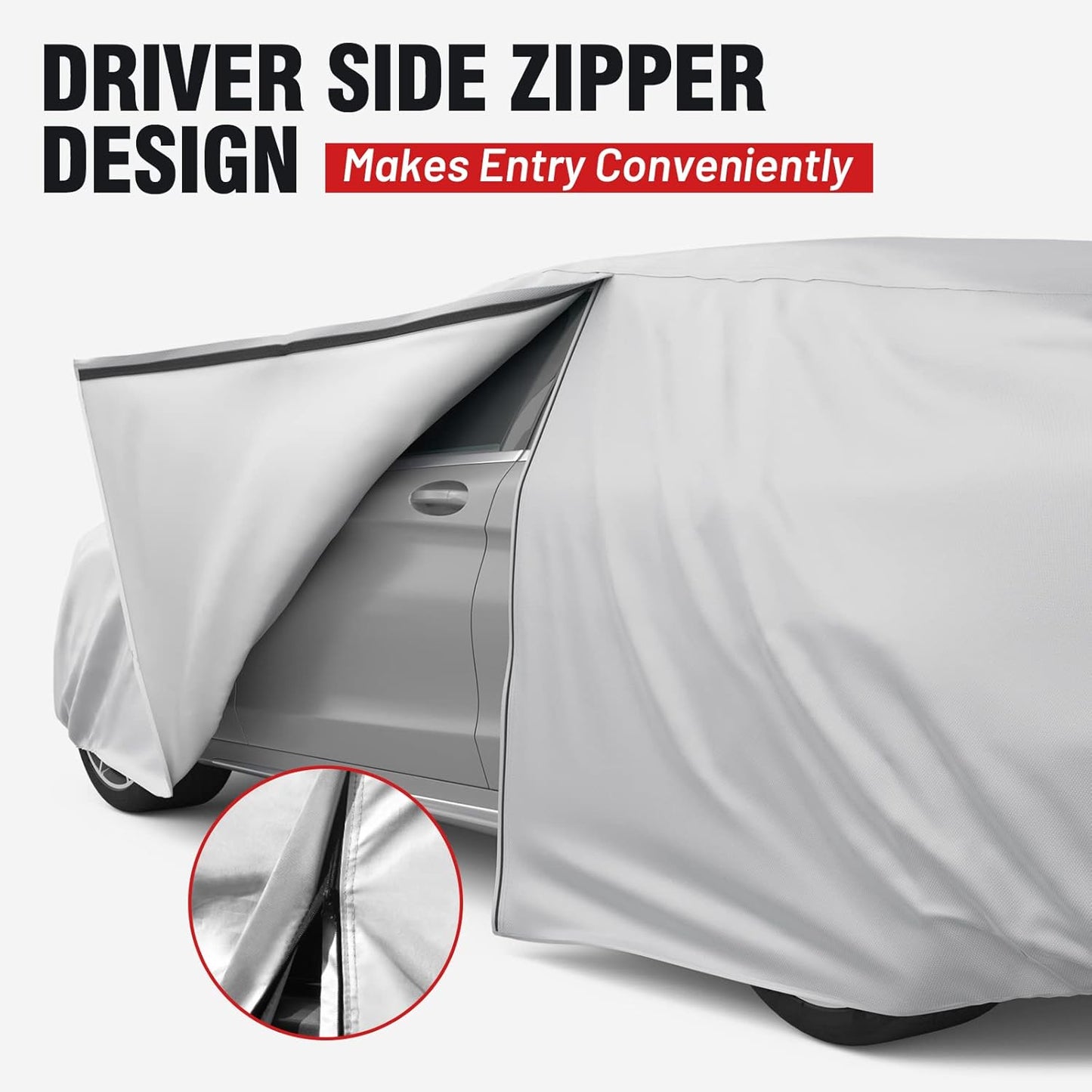 Favoto SUV Car Cover Waterproof - Custom Fit for Subaru Outback (1999-2024) All Weather for Automobiles Outdoor with Reflective Stripe Snow Sun Dust UV Protection Full Exterior Cover