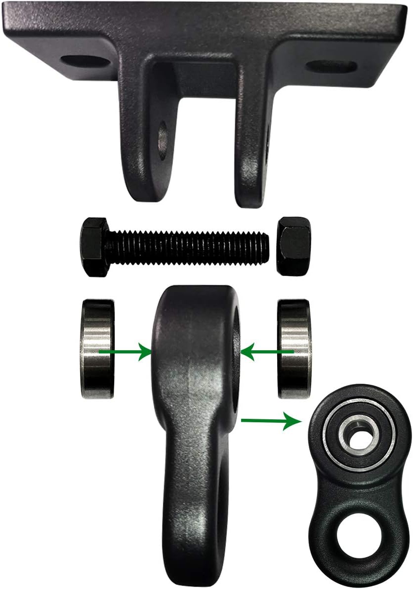Heavy Duty Black Swing Hangers Screws Bolts Included Over 5000 lb Capacity Playground Porch Yoga Seat Trapeze Wooden Sets Indoor Outdoor (4 Pack)