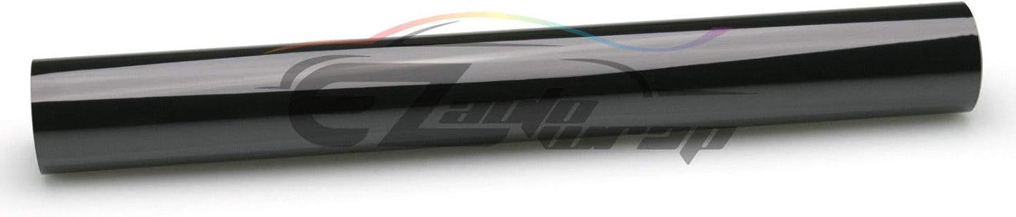 Free Tool Kit 12"x84" (1FT x 7FT) Glossy Dark Black Smoke Headlight Taillight Fog Light Side Marker Vinyl Tint Film Self Adhesive