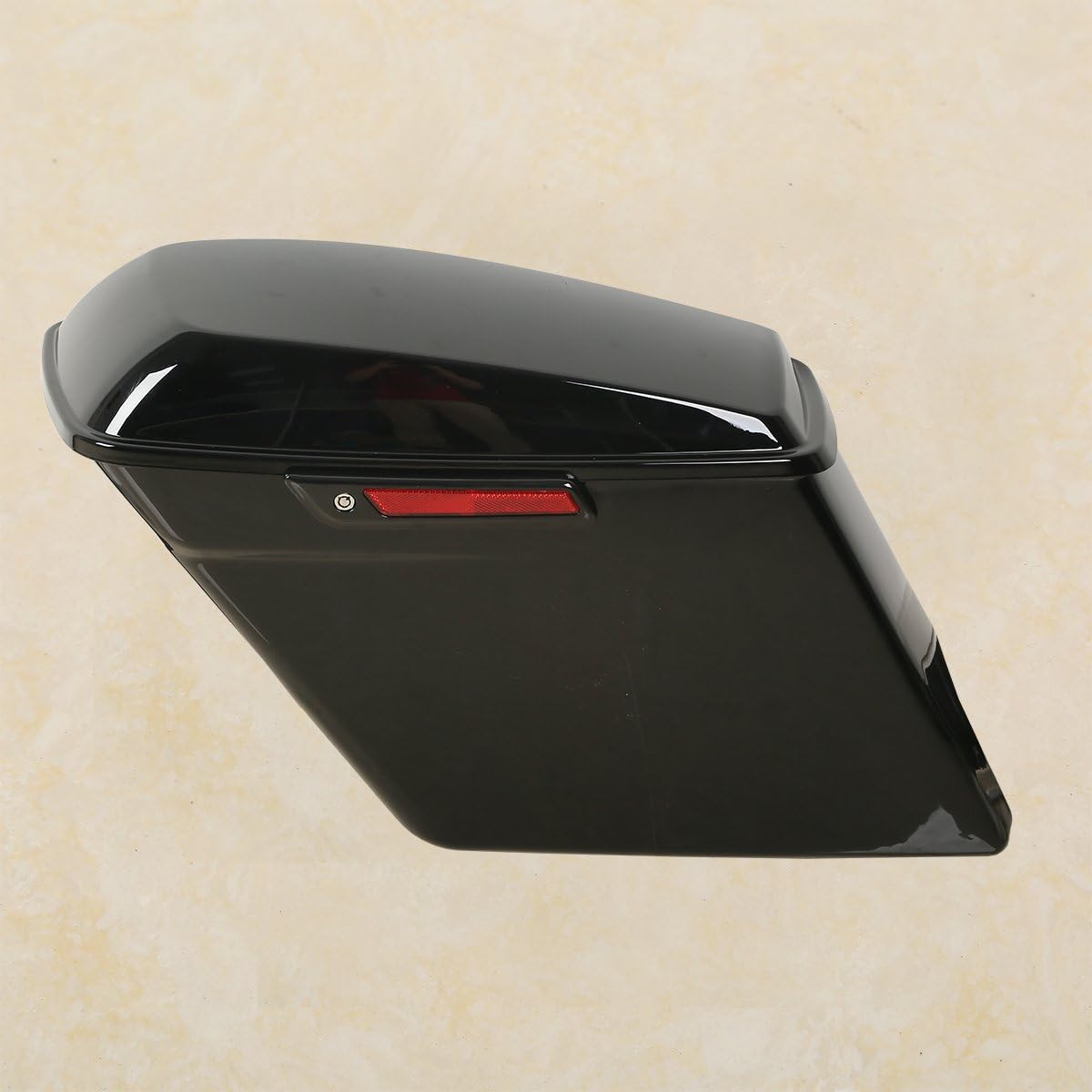 XFMT Vivid Black 5" Stretched Extended Saddlebags Hard Saddle Bags W/Chrome Latches & Conversion Bracket For Harley Softail Heritage Deluxe 1984-2017