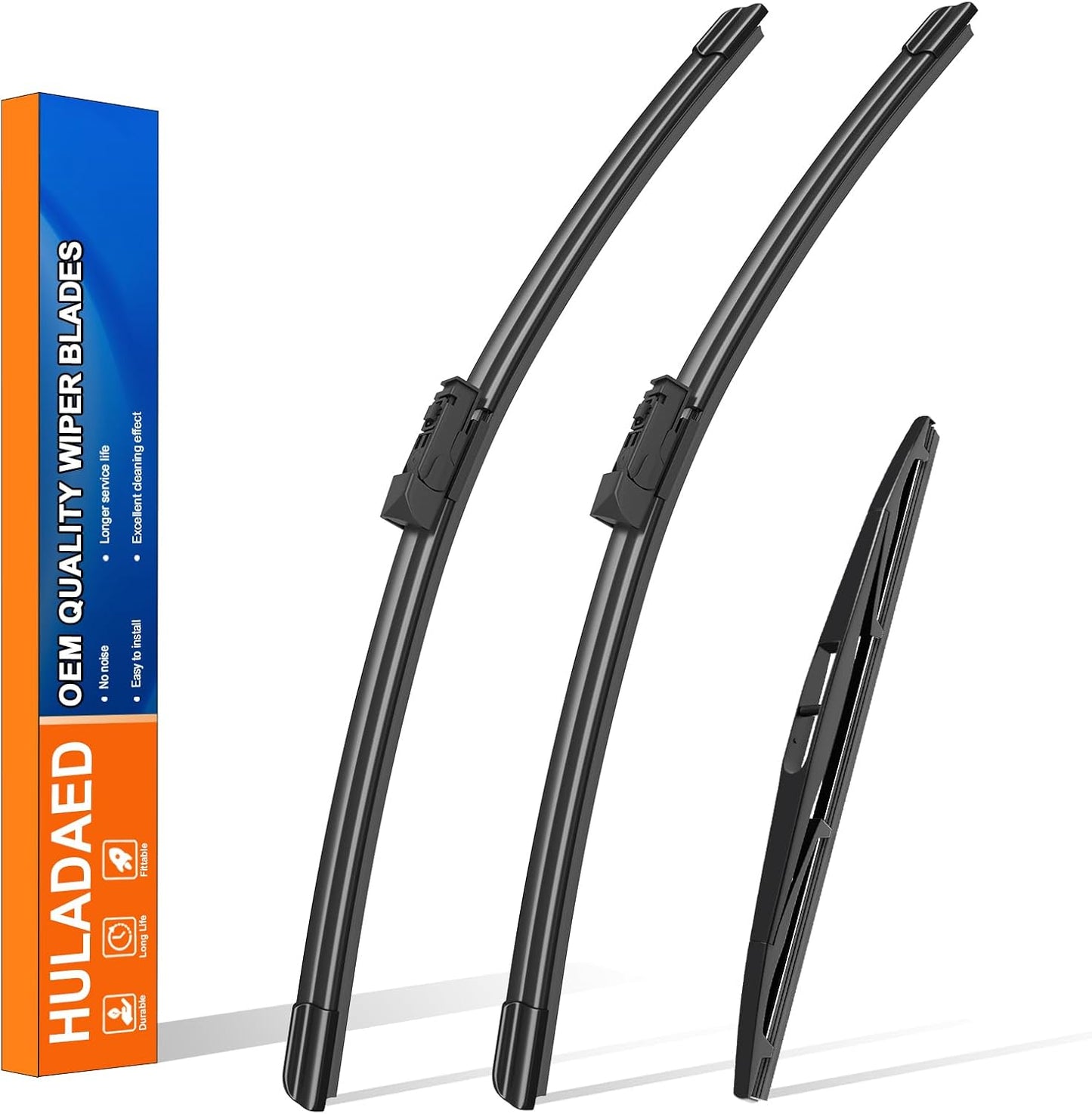 HULADAED® 26'' 20'' 14'' Windshield Wipers Replacement for Ascent 2023 2022 2021 2020 2019,Silicone Front Rear Wiper blades for MY Car-All Weather & Quiet(3 PACK)
