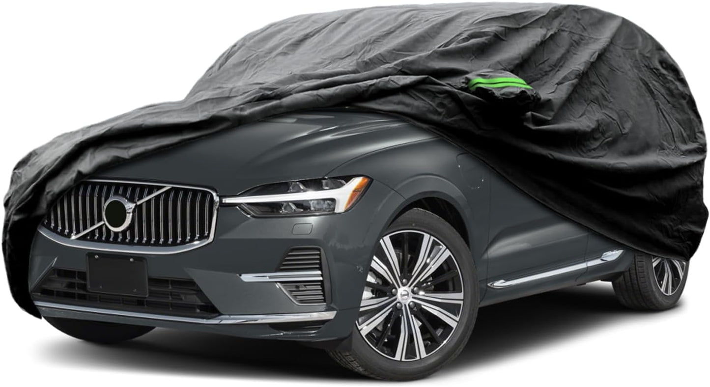 Proadsy 2025 Upgrade Car Cover Custom Fit for 2018-2025 Volvo XC60, Waterproof All Weather for Automobiles, Full Exterior Cover Rain Snow Sun Protector Indoor Outdoor Car Cover