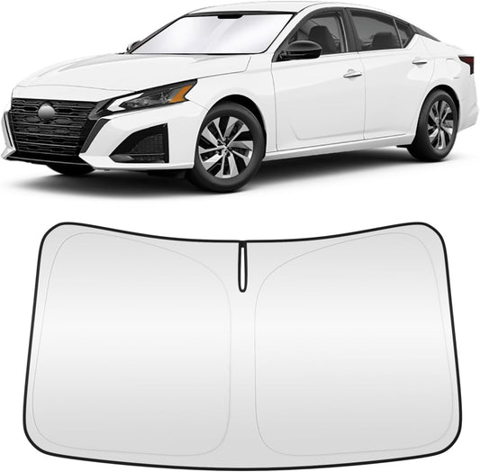Windshield Sun Shade for Altima 2019-2025 Custom Fit Foldable Front Window Sunshade Sun Visor Protector Block UV Rays Keep Your Car Cooler for
