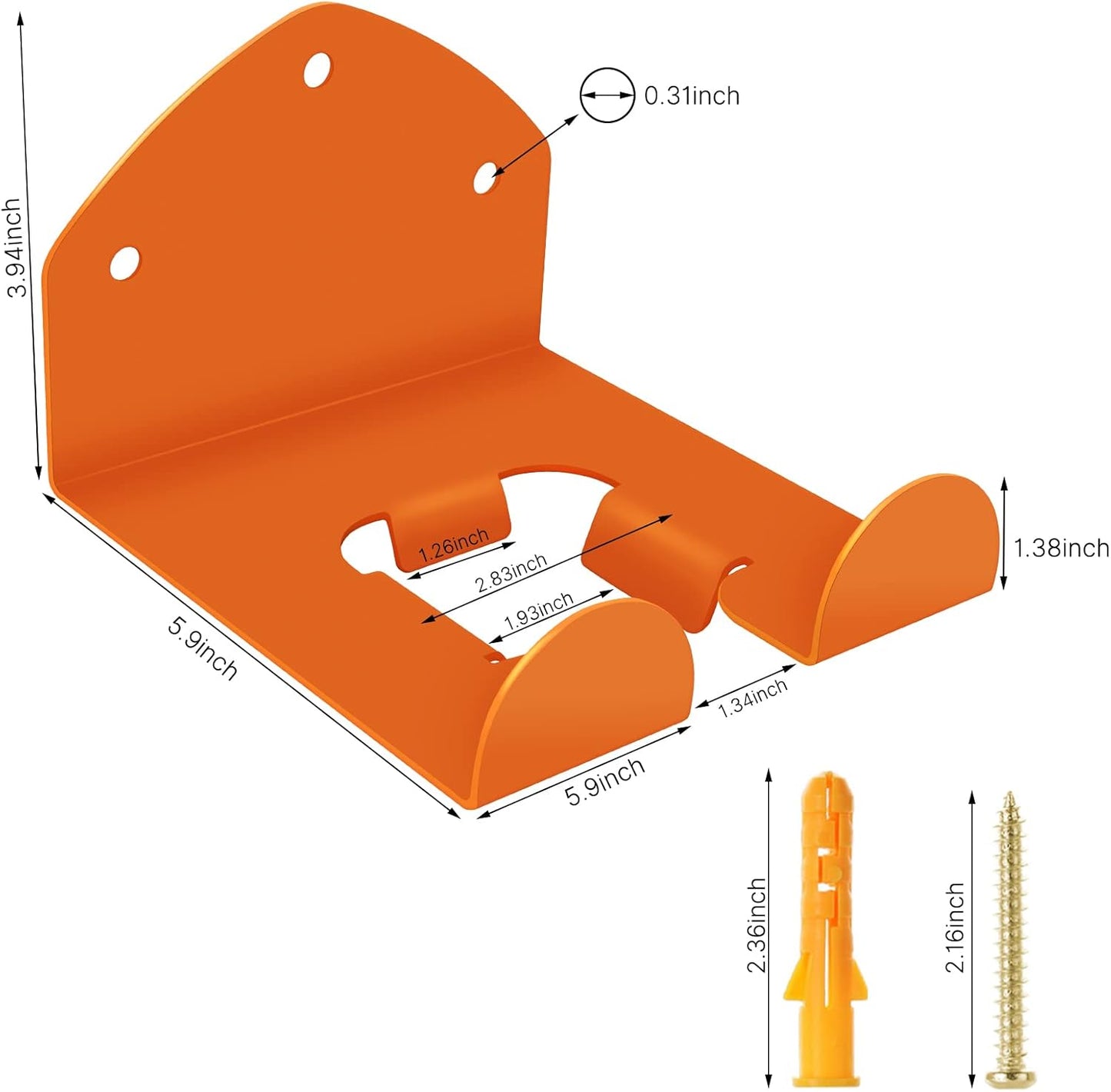 Garage Storage Garage Organizer Trimmer Rack Garden Power Tool Hanger for Grass Trimmer, Hedge Trimmer, Garages Wall, Garag Trimmer, Garden Tools, 3 Pack